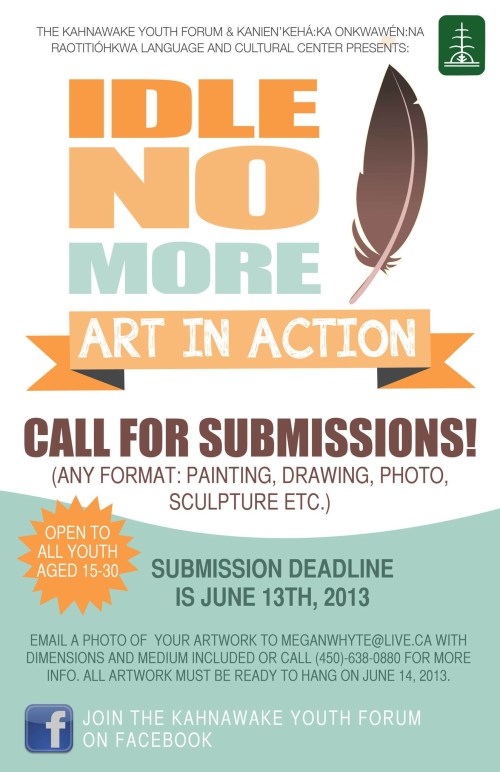 Idle No More Call Out for Submissions